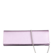 NOTO Lilac Satin Chain Shoulder Bag MALENAI
