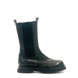Women's High Beatles Rock Black Ankle Boot DNOT205D1