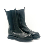 Women's High Beatles Rock Black Ankle Boot DNOT205D1