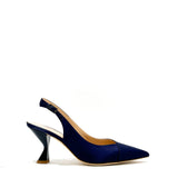 Satin slingback pumps 6508
