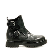 NOTO Anfibio uomo in pelle con fibbie UNOT 119