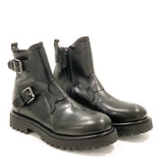 NOTO Anfibio uomo in pelle con fibbie UNOT 119