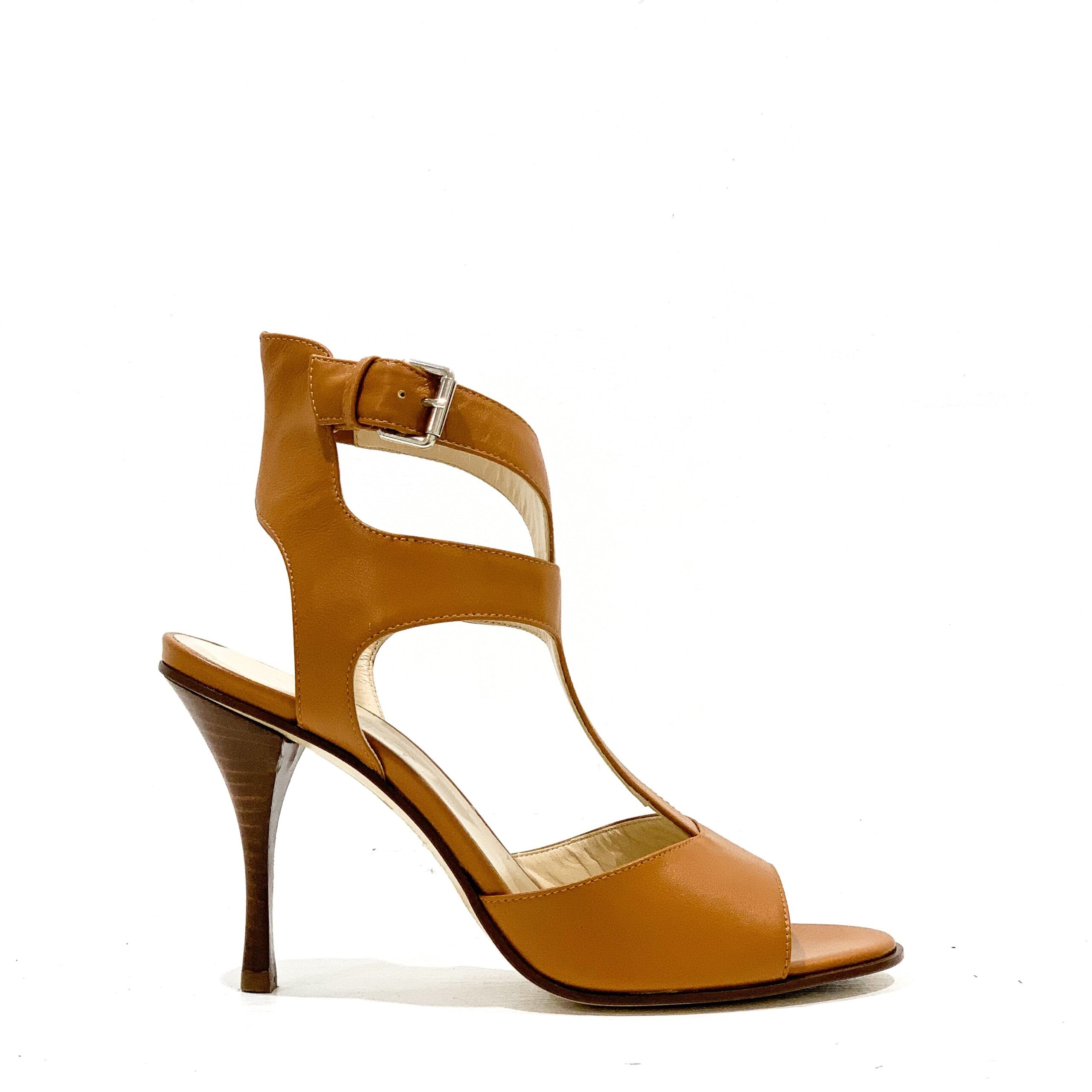 CELINE923 Leather Heeled Sandal