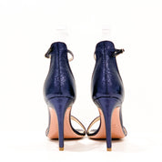 CAL29 Laminated Leather Heeled Sandal