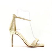 CAL29 Laminated Leather Heeled Sandal