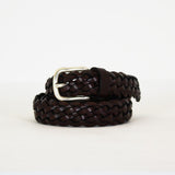 BROWN Braided belt