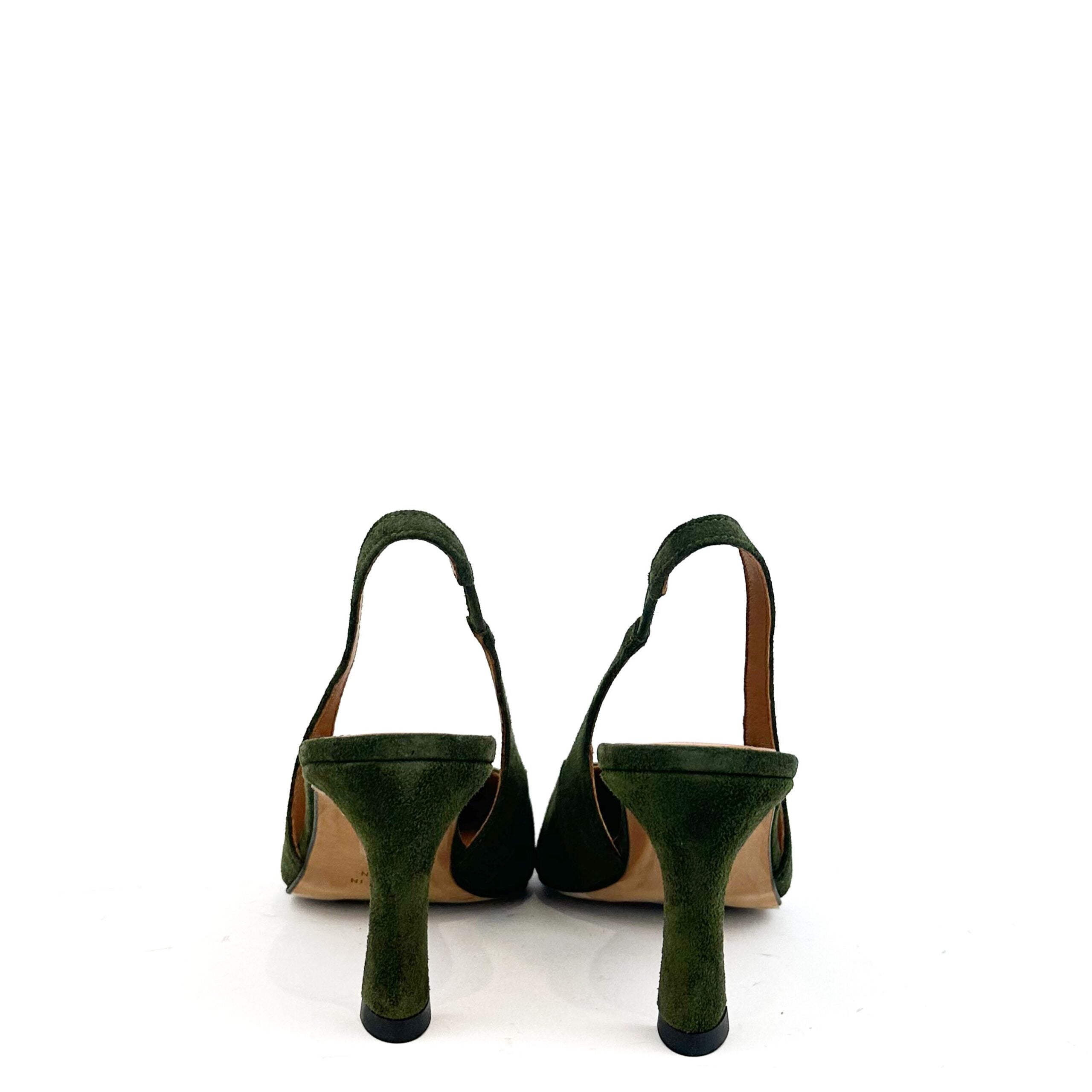 ANGEL ALARCON Slingback in pelle scamosciata
