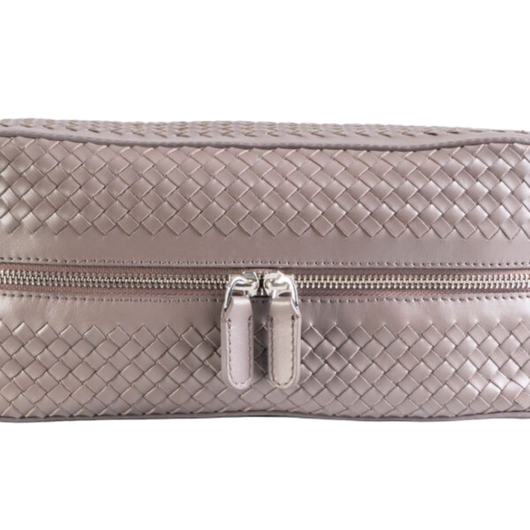 NOTO Premier Leather Beauty Case with Mud Weave MASSIMO8