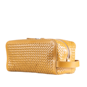 NOTO Premier Leather Beauty Case with Mustard Weave MASSIMO3
