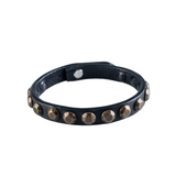 NOTO Bracciale in cuoio con borchie in bronzo BNT62