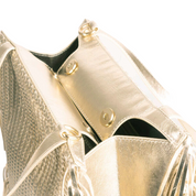 NOTO Borsa in Pelle Premier Oro con Tracolla DAPHNED