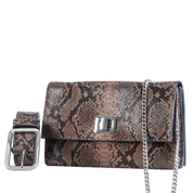 NOTO Erica4 Leather Shoulder Bag with Chain Strap