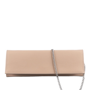 NOTO Nude Leather Shoulder Bag with Chain MALENAC