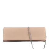 NOTO Nude Leather Shoulder Bag with Chain MALENAC