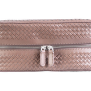 NOTO Premier Leather Beauty Case with Woven Detail Beige MASSIMO4
