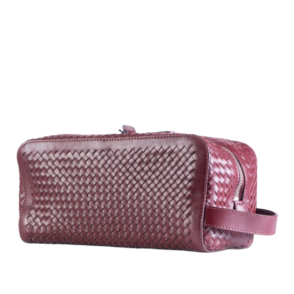 NOTO Premier Leather Beauty Case with Bordeaux Weave MASSIMO9