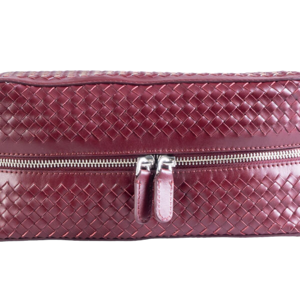 NOTO Premier Leather Beauty Case with Bordeaux Weave MASSIMO9