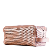 NOTO Premier Leather Beauty Case with Woven Detail Beige MASSIMO4