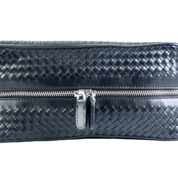 NOTO Premier Leather Beauty Case with Black Weave MASSIMO5