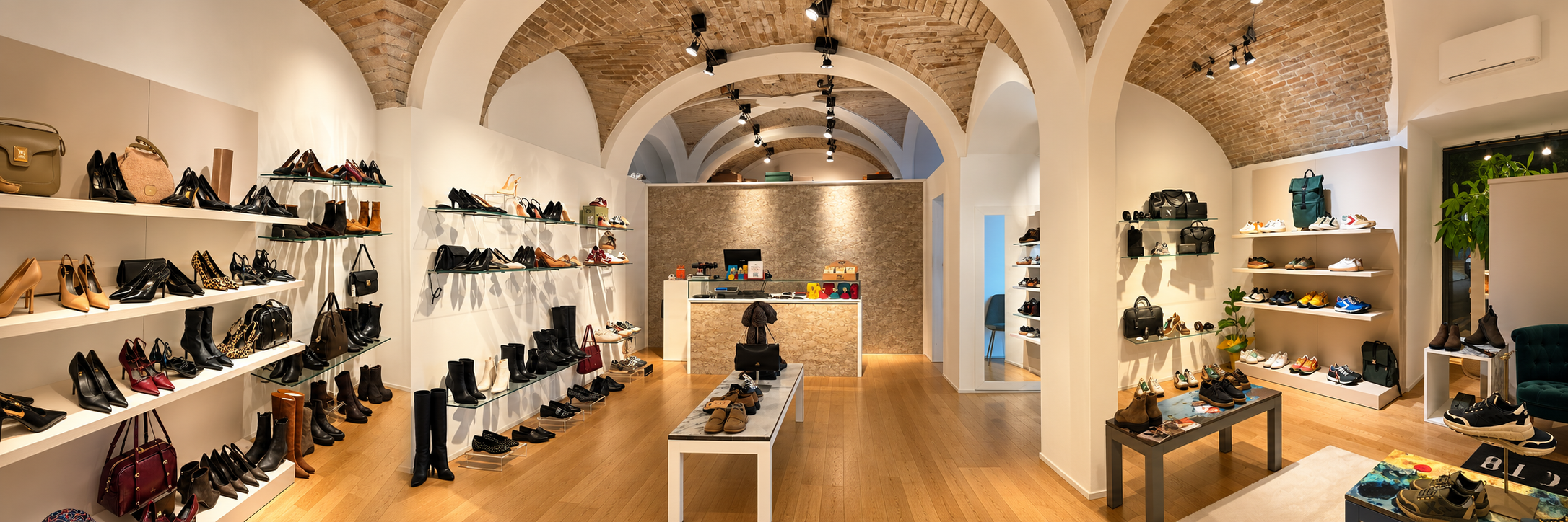 Interni della boutique Noto Atelier
