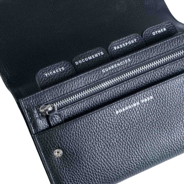 Portadocumenti in Pelle Nera Uomo - Donna NT08
