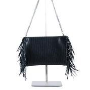NOTO Black Premier Leather Bag with Shoulder Strap SIBILLA5