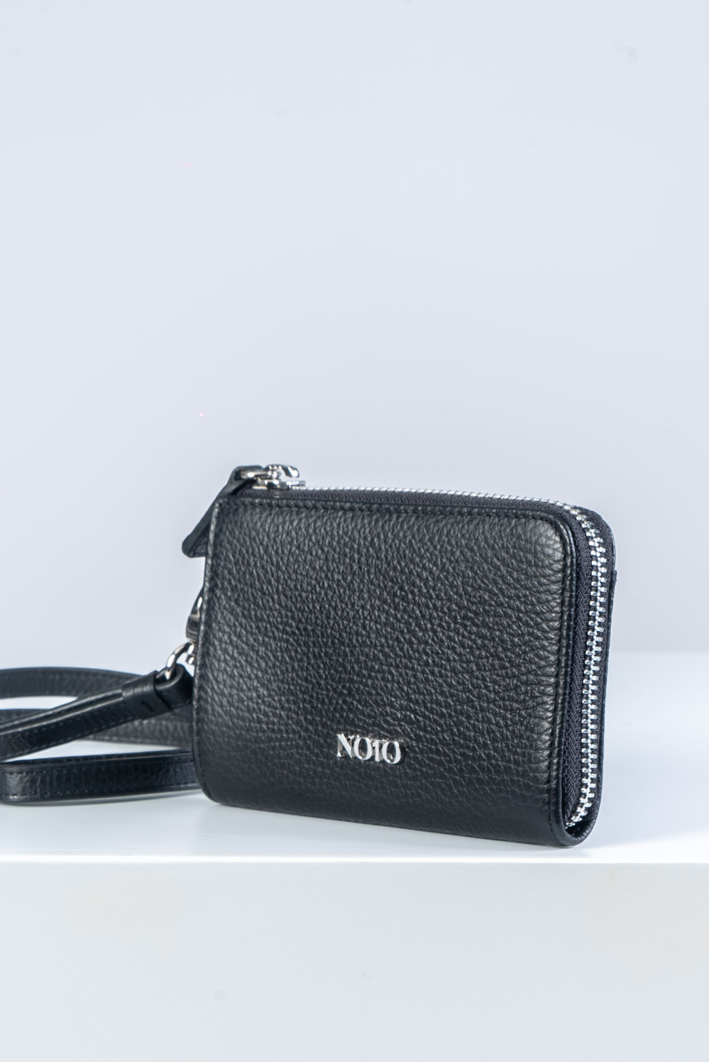 Porta Carte di credito in Pelle Nera Uomo-Donna NT12