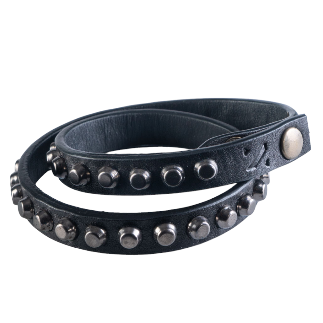 Bracciale in Cuoio con Borchie Brunite BNT12