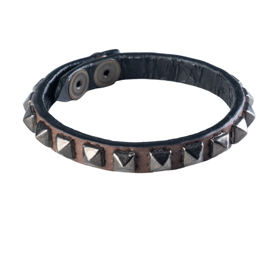 Bracciale in Cuoio con Borchie Brunite BNT41