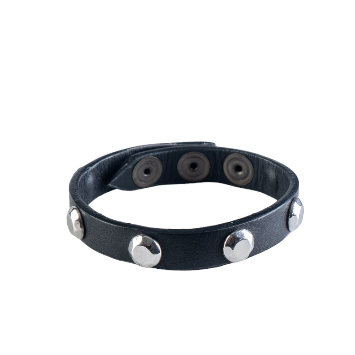 Bracciale in cuoio con Borchie Nickel BNT52