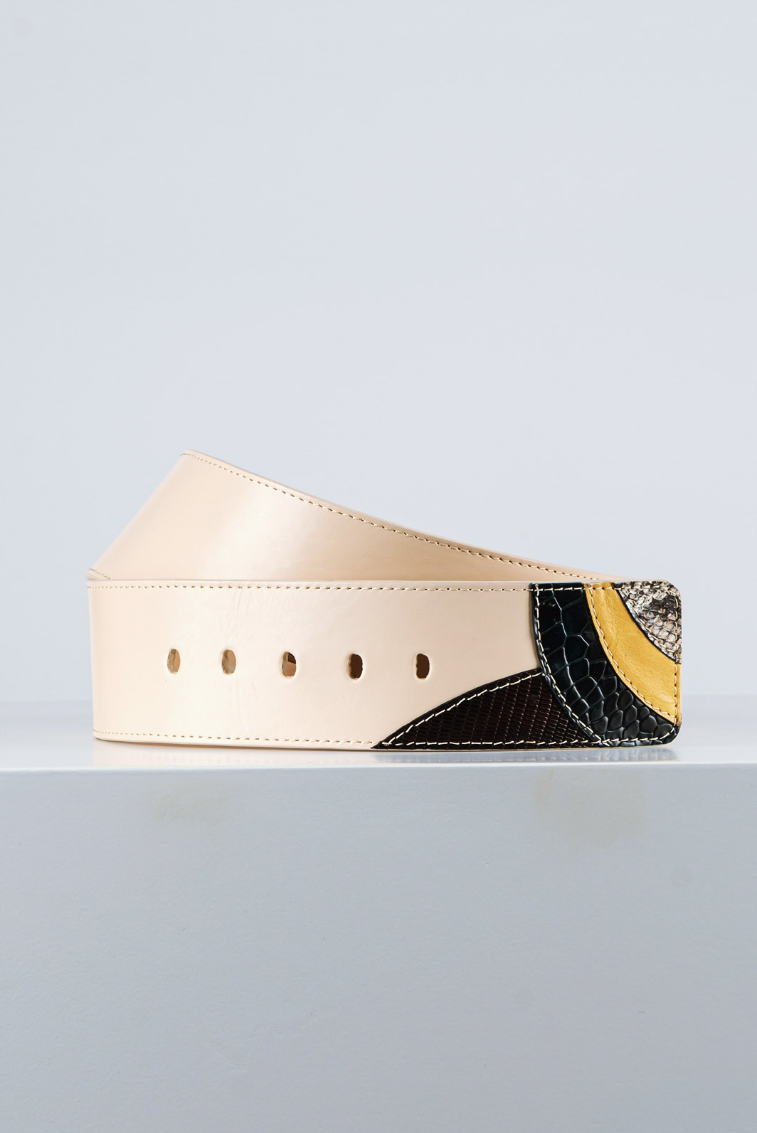 Cintura Donna in Pelle Panna CDNT14E