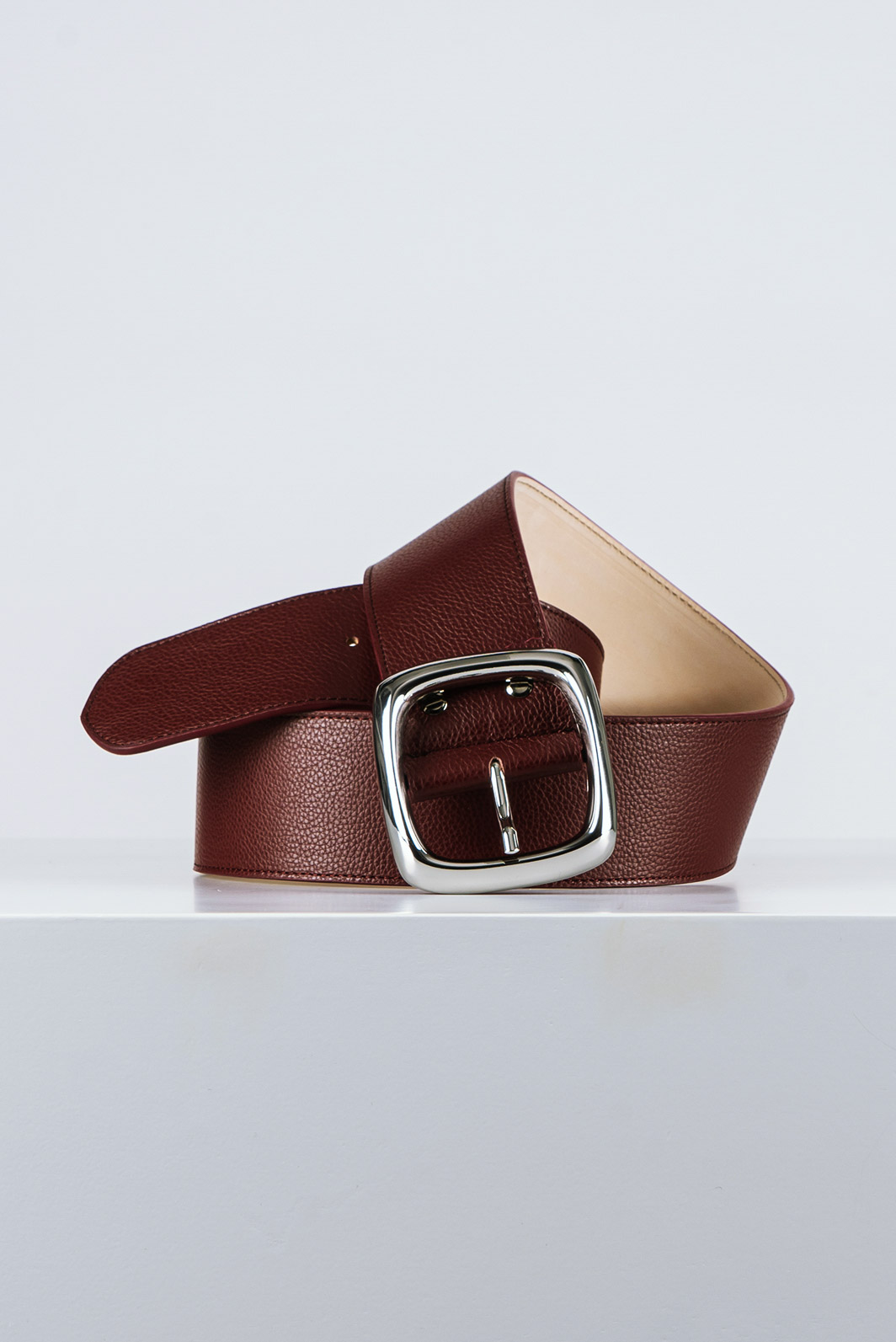 Cintura Donna in Pelle Bordeaux CDNT115
