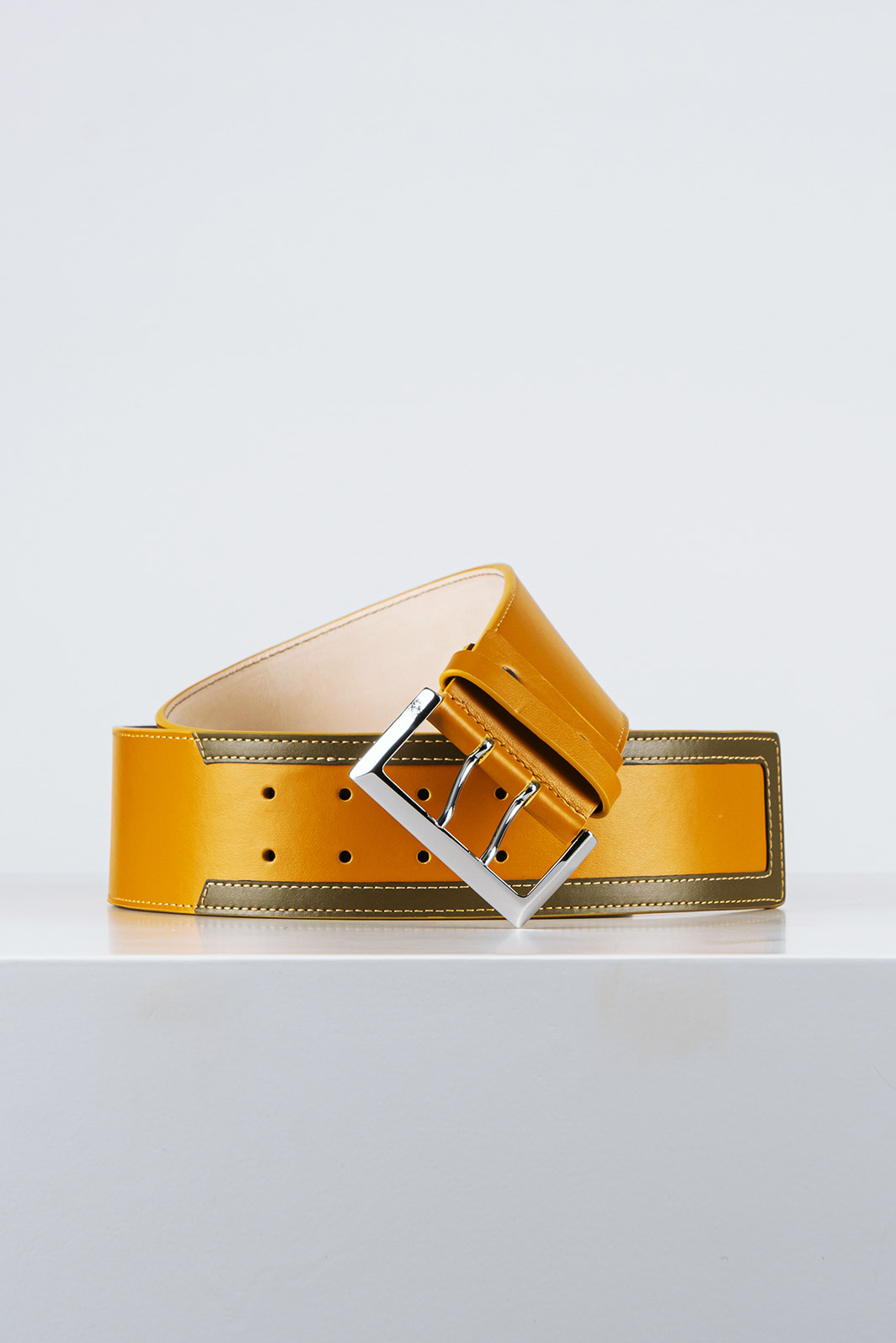 Cintura in Pelle Donna Mostarda CDNT16C