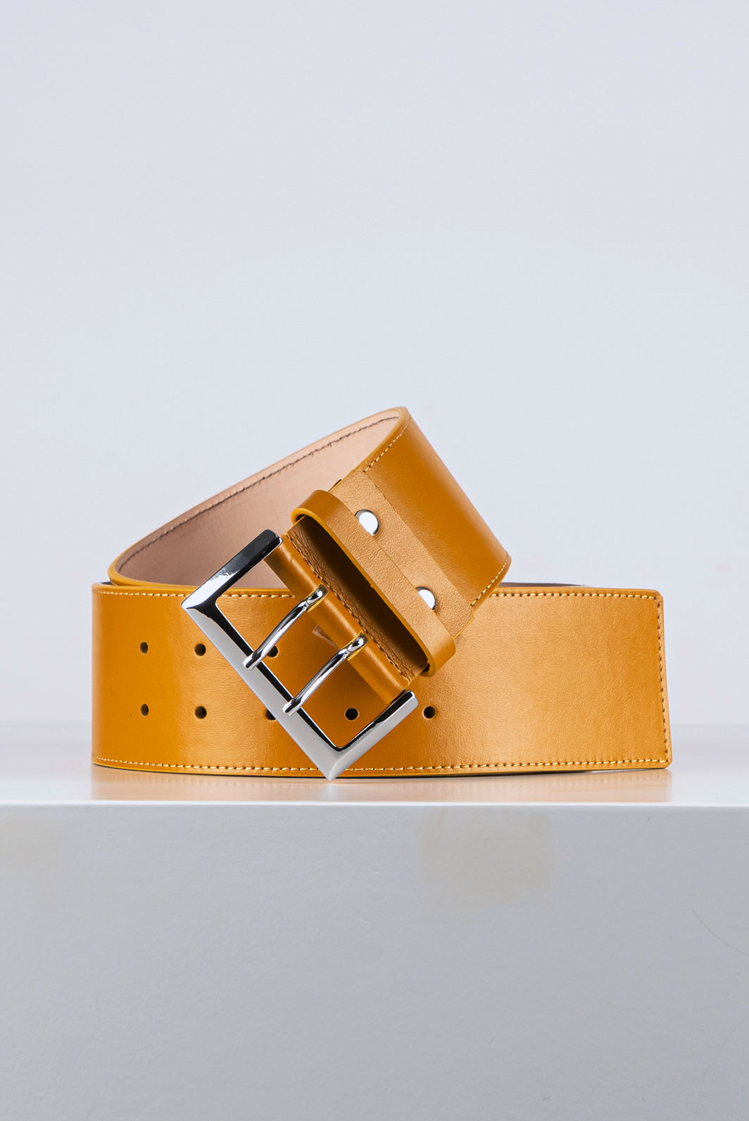 Cintura Donna in Pelle Mostarda CDNT15C