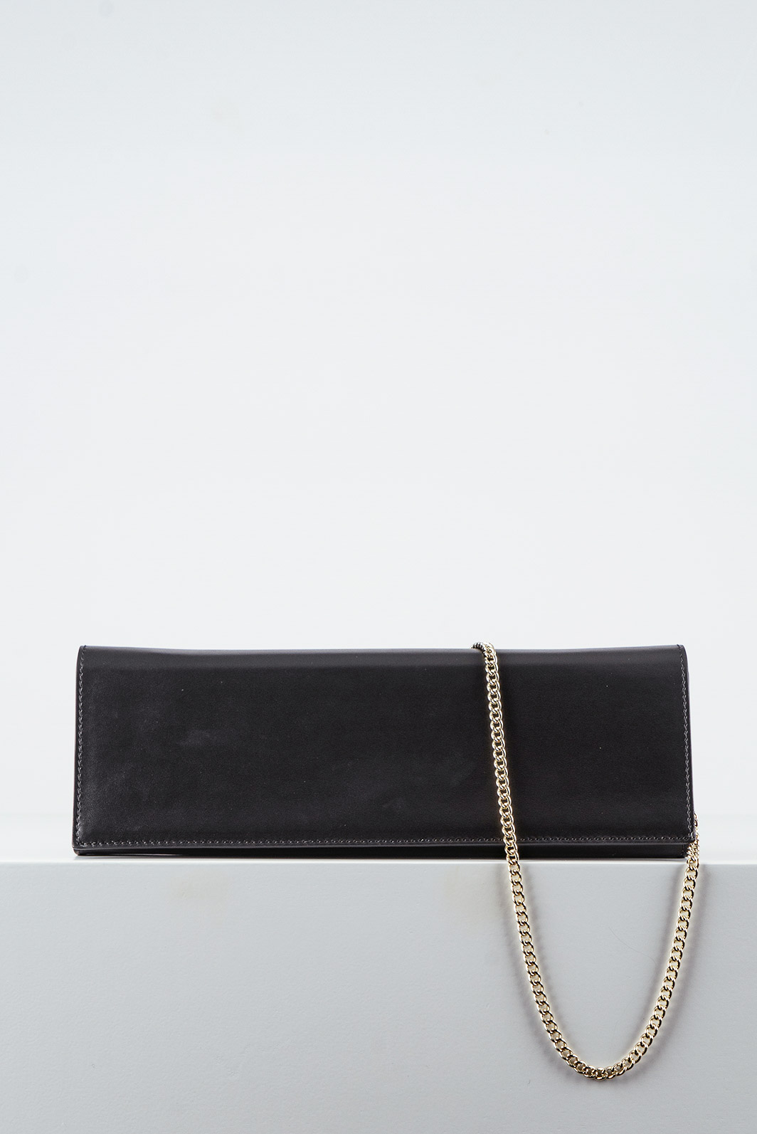 Borsa con Tracolla a Catena in Pelle Nera MALENAB