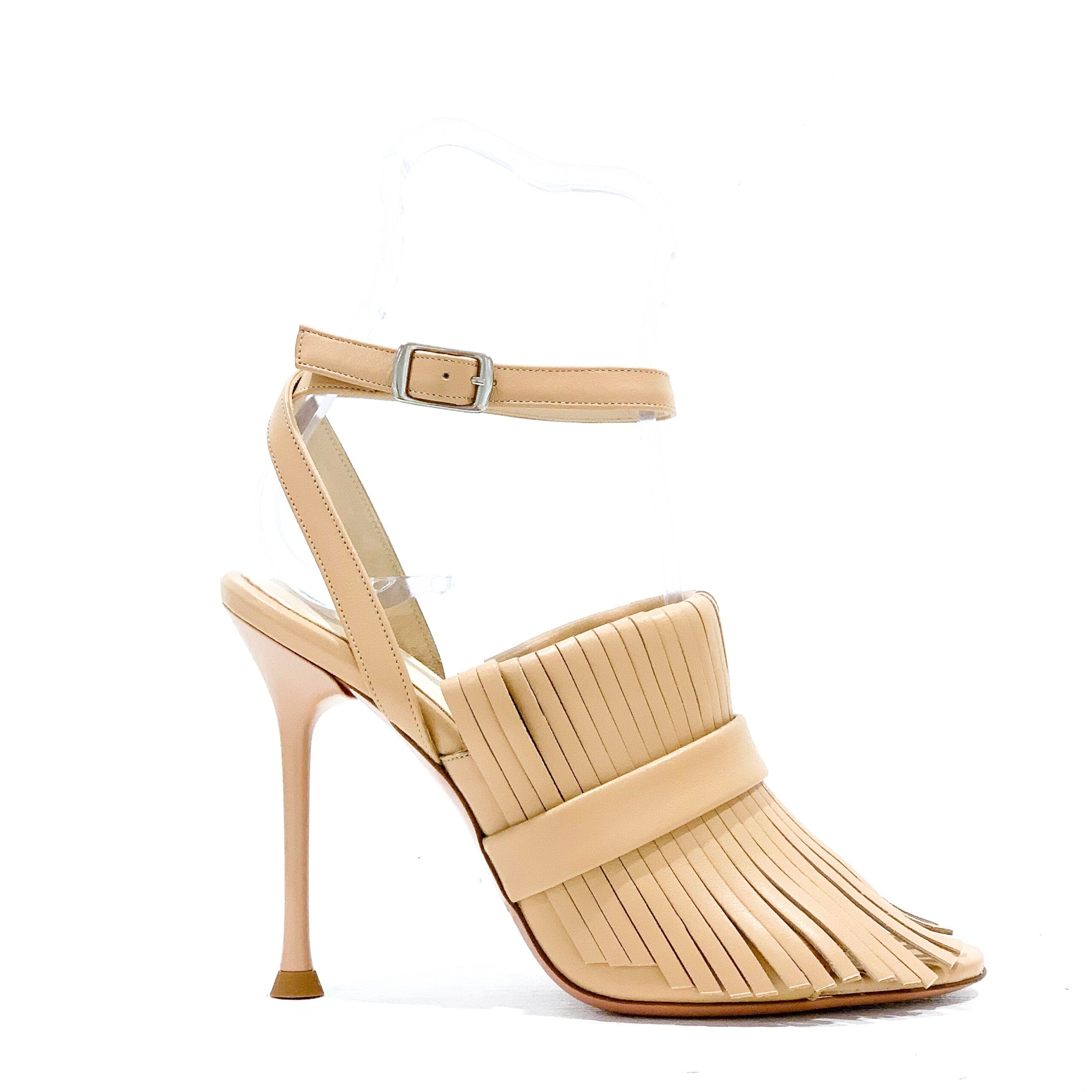 Sandalo con Tacco in Pelle ASIA111D