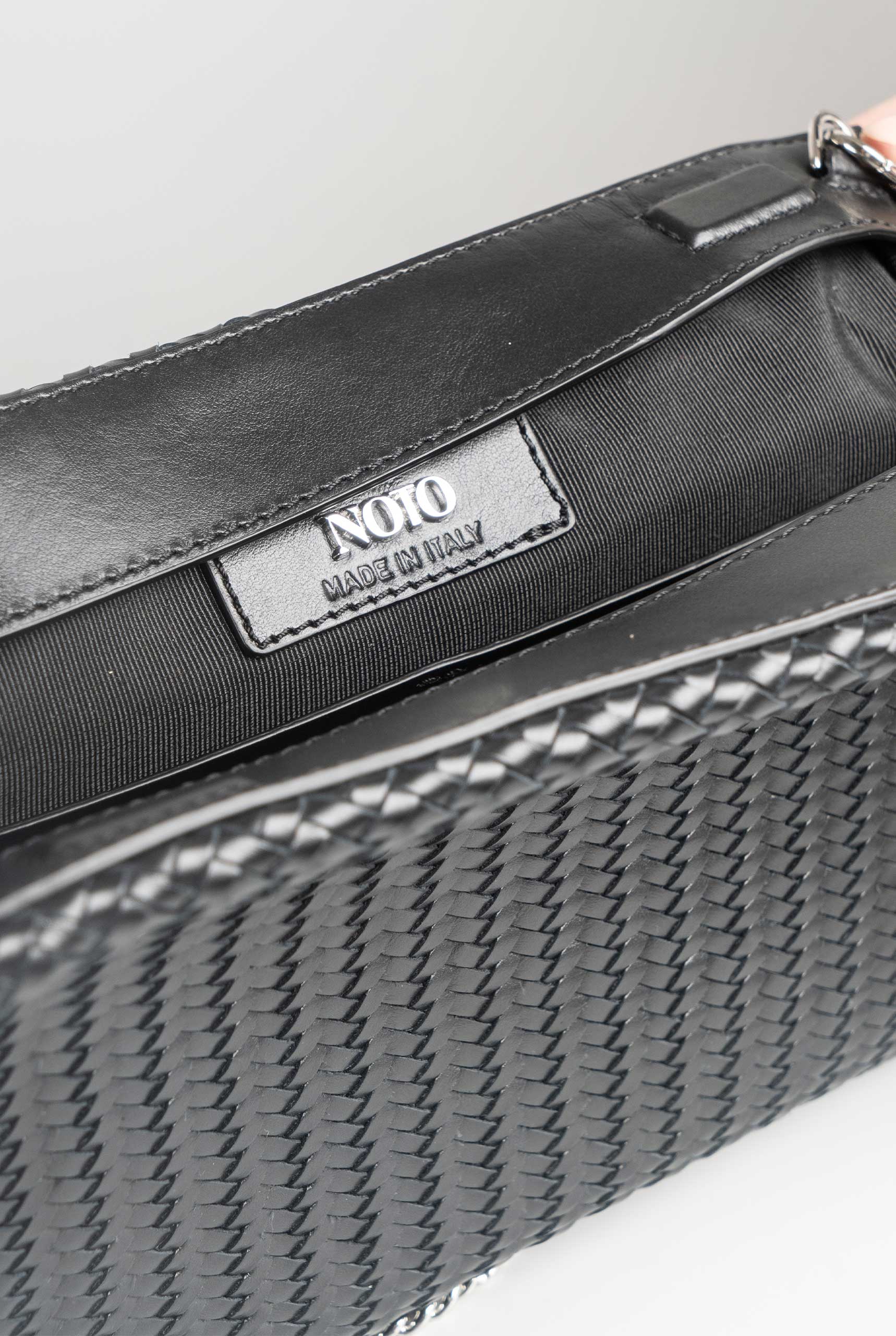 Borsa in Pelle Premier Nera con Tracolla SIBILLA5