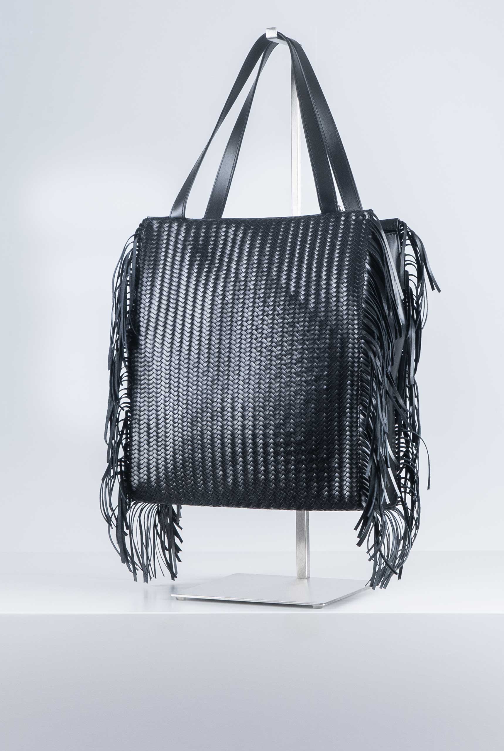 Borsa in Pelle Premier Nera con Tracolla DAPHNE5