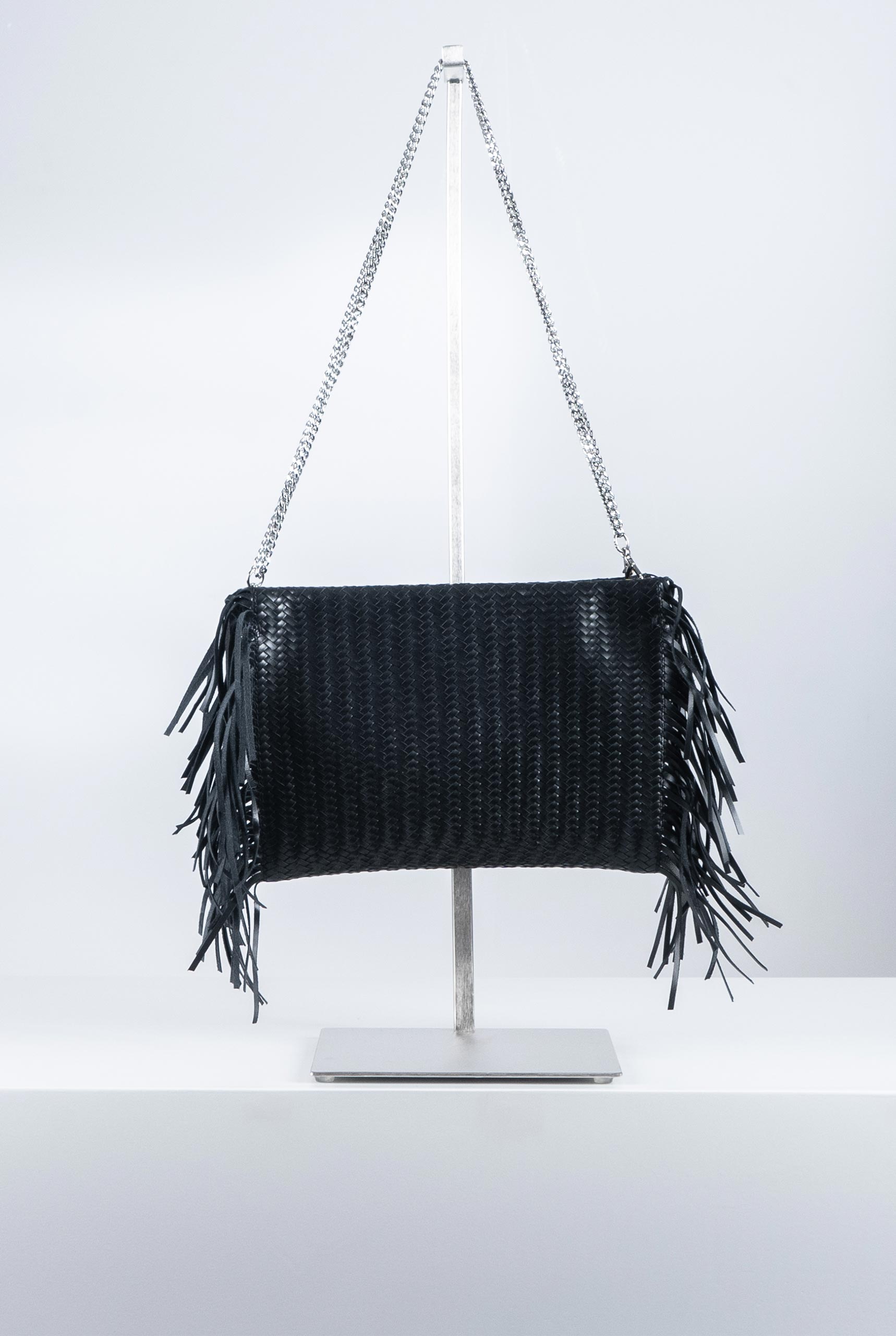 Borsa in Pelle Premier Nera con Tracolla SIBILLA5