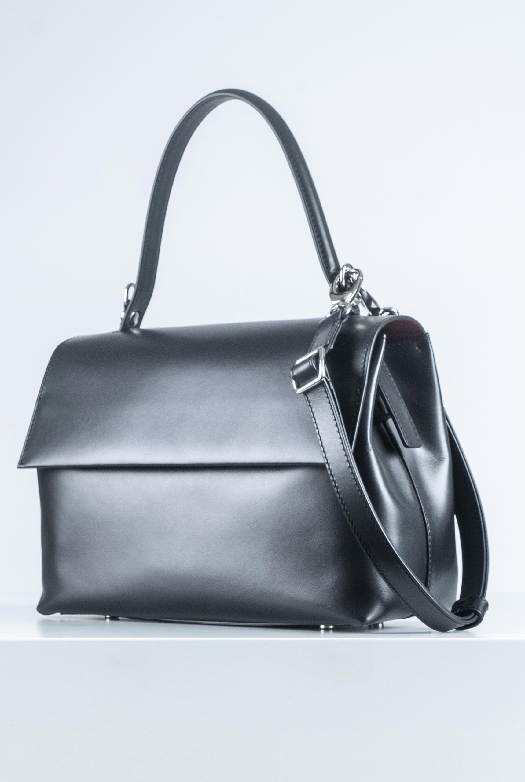 Borsa in Pelle Nera con Tracolla STEFY5