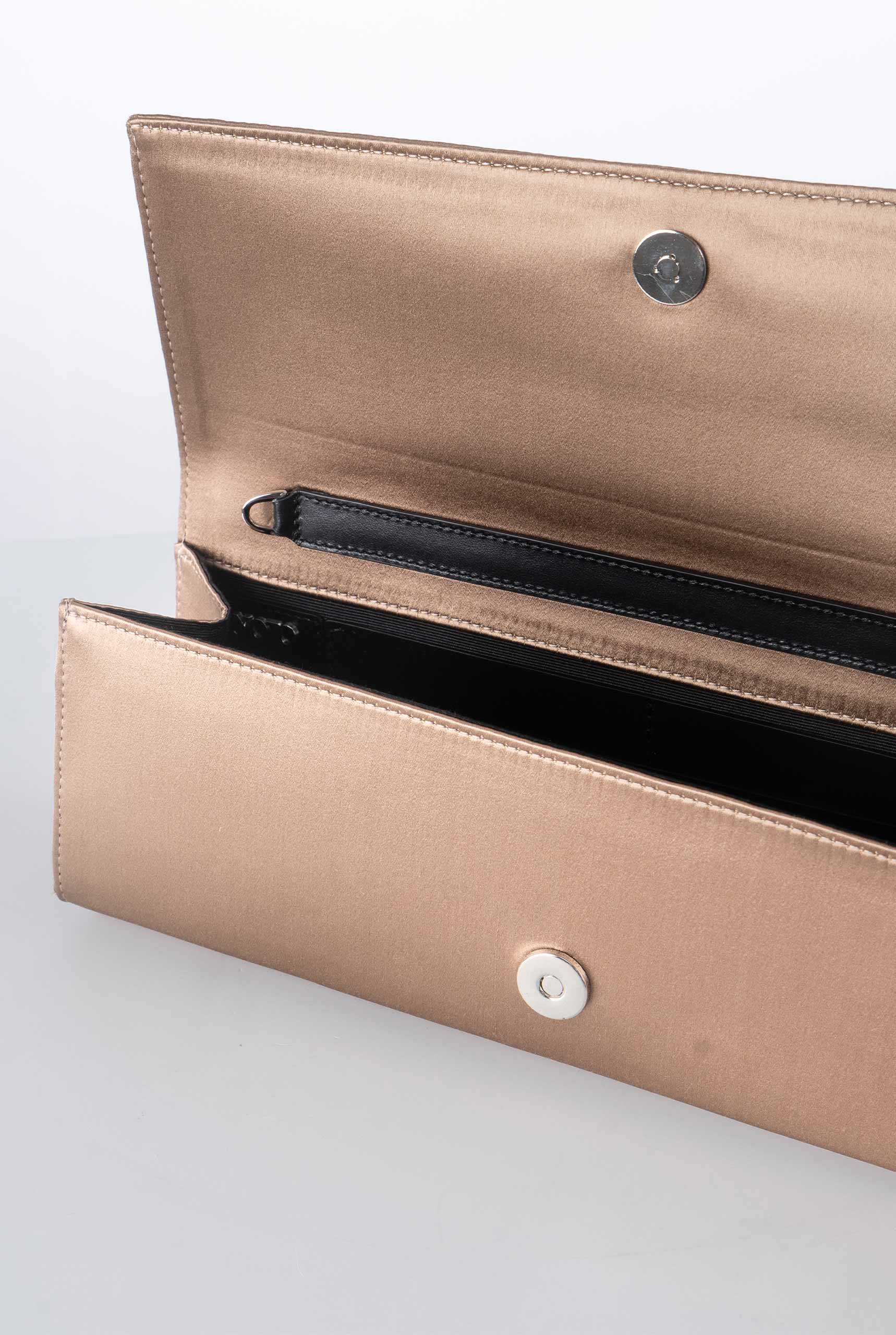 Borsa con Tracolla a Catena in Raso Bronzo MALENAH