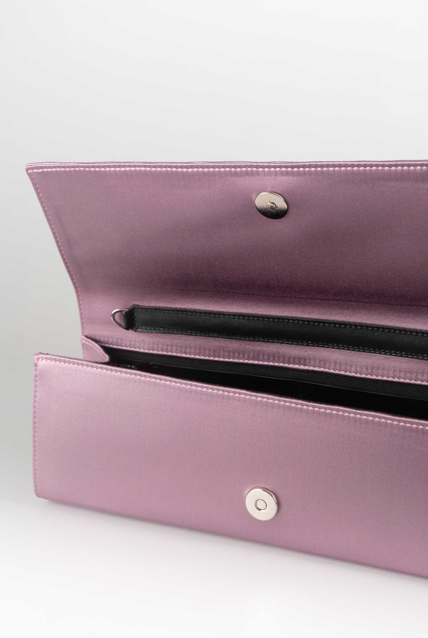 Borsa con Tracolla a Catena in Raso Lilla MALENAI
