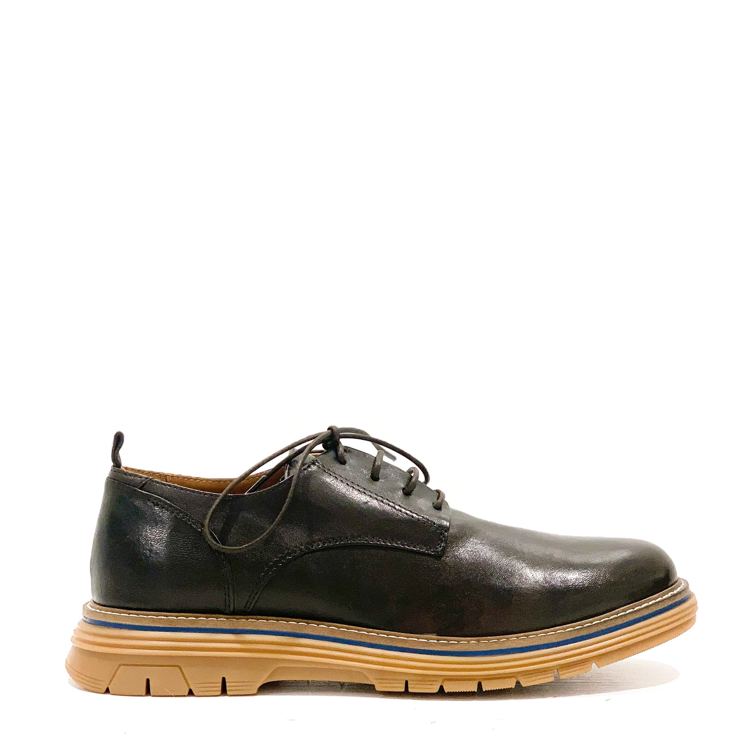Derby uomo suola gomma on sale