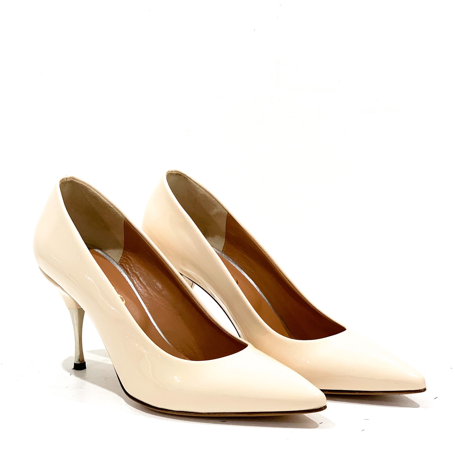Décolleté in Vernice con Tacco in Metallo SOLANGE100V