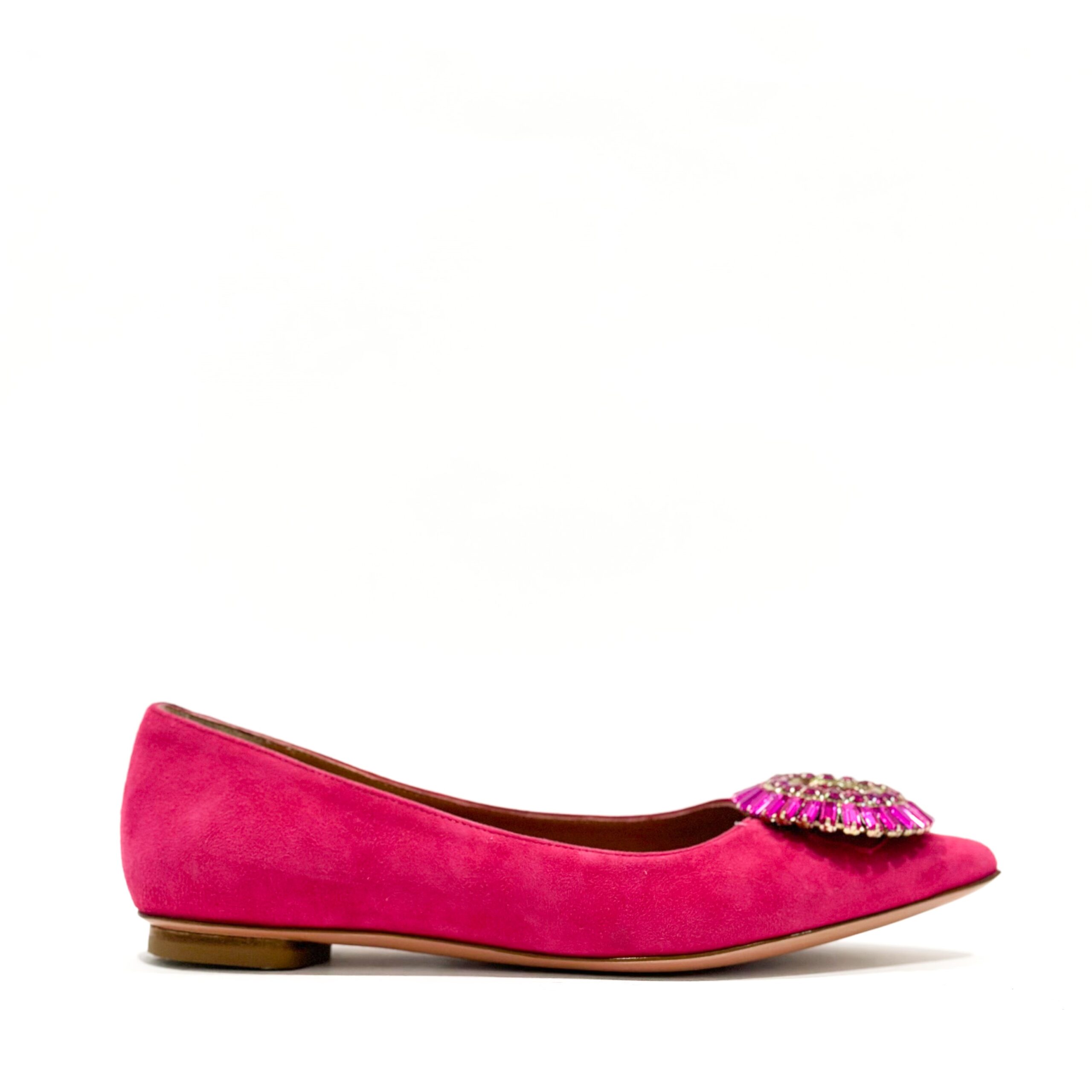 Ballerina Flat in pelle scamosciata LIA14