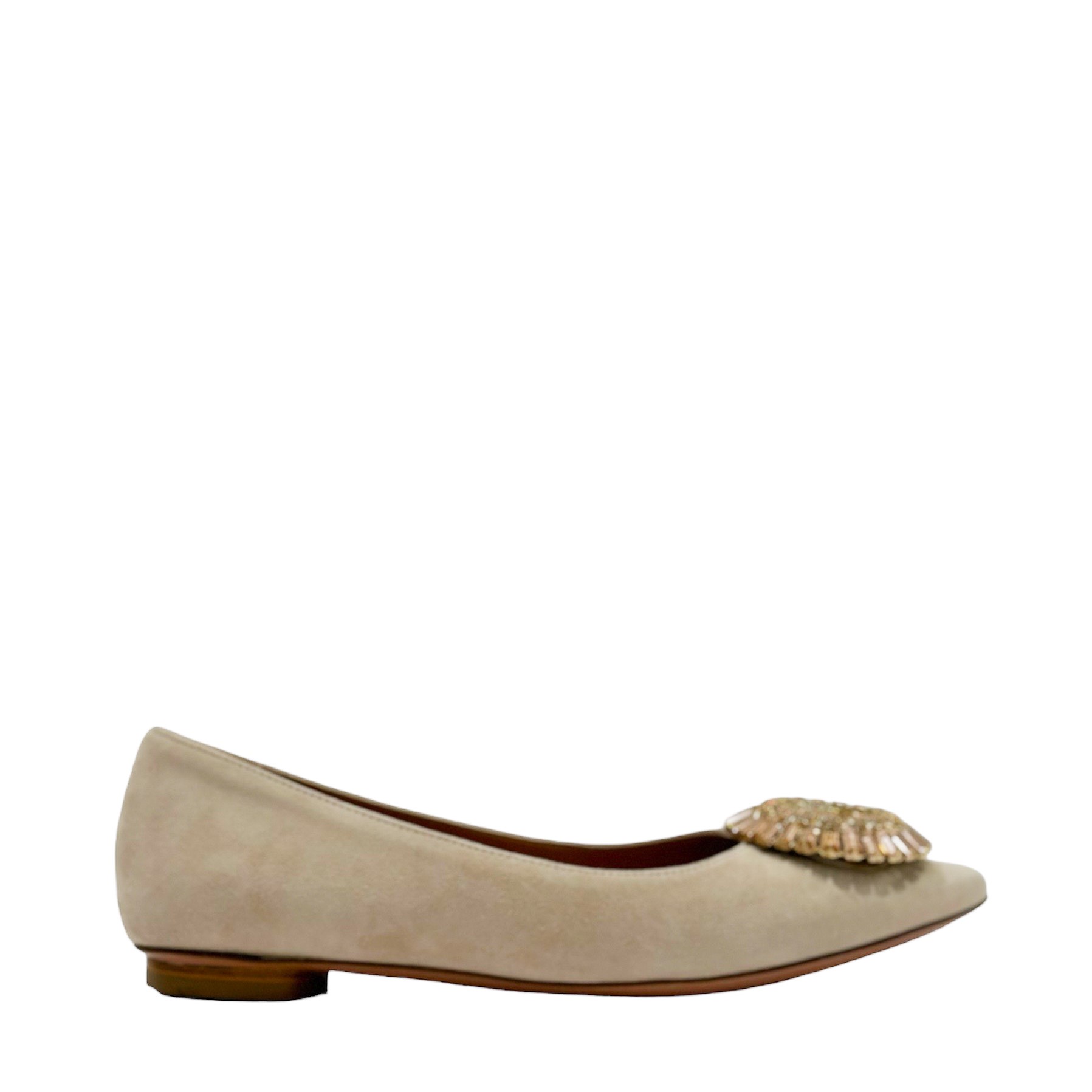 Ballerina Flat in pelle scamosciata LIA14