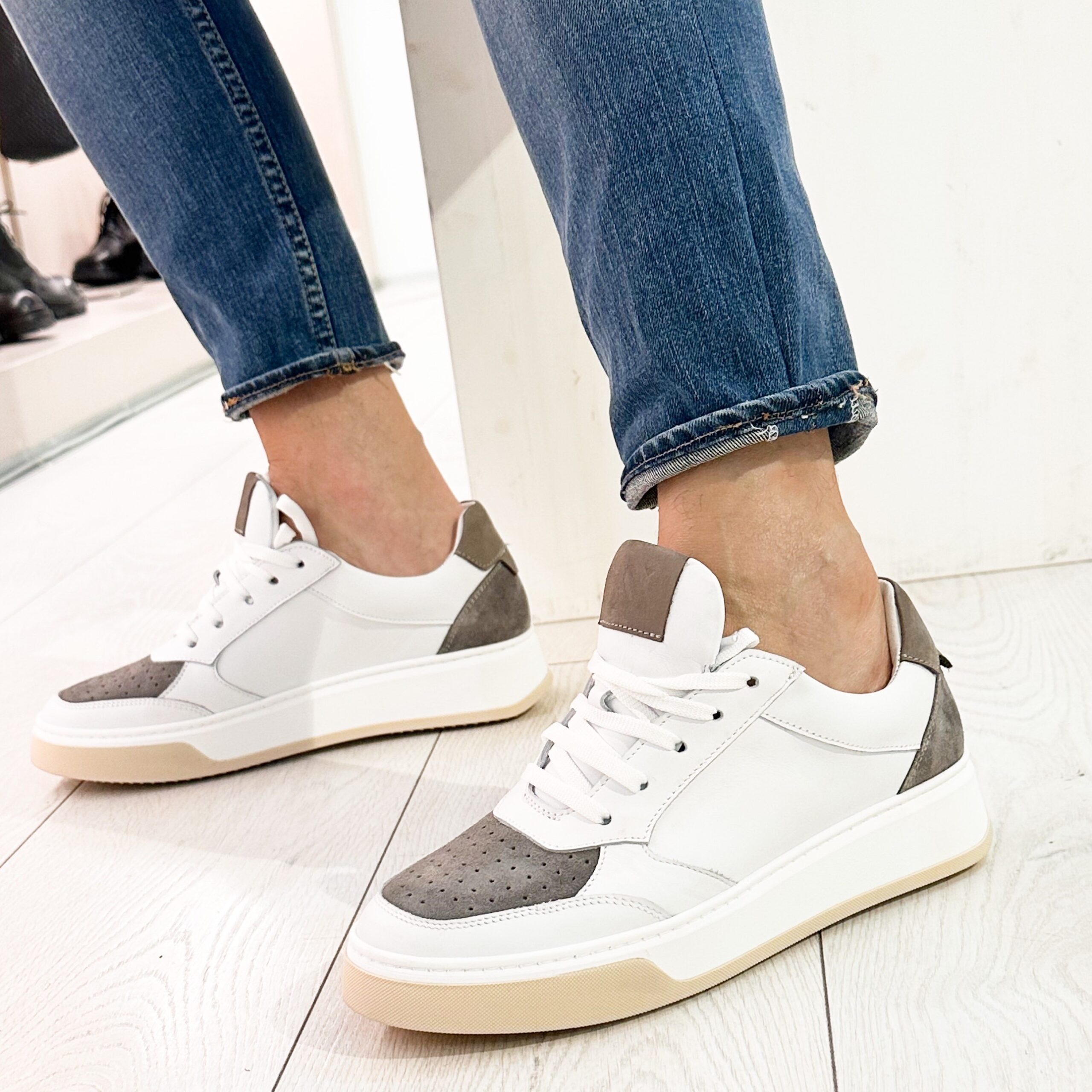 Sneakers uomo in pelle Max